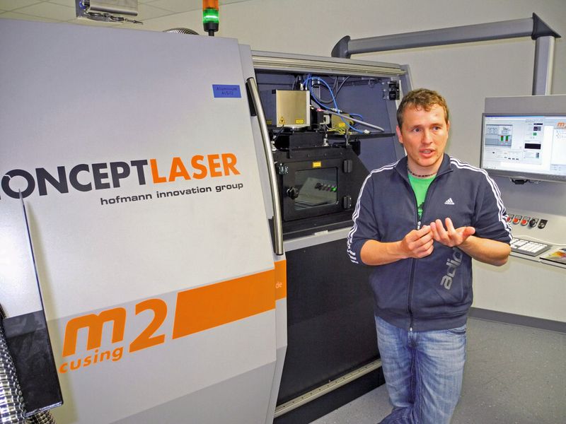 Christoph Hauck, Geschäftsführer von Toolcraft: „Laserschmelzen bedeutet einen Quantensprung, um funktionelle, kompakte und preisgünstige Bauteile anzubieten.“ (Bild: Concept Laser)