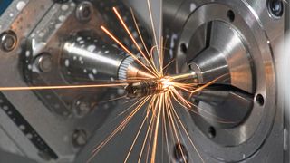 Citizen Machinery Europe from Esslingen explains here why with the right lathes, which can be customized, one can be well prepared for the future. An example is the combination of machining and laser cutting, as seen here. (Image:Citizen)