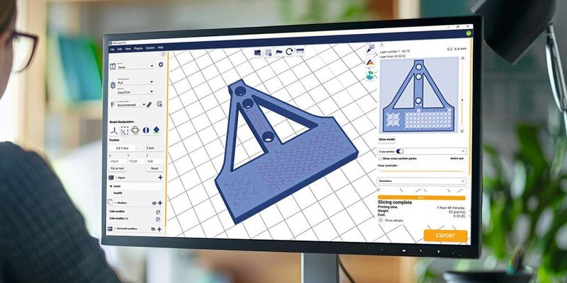 Standard slicer offered by Aim 3D: Realvision-Pro Slicer from Create it Real for 3D filament printers. (Source: Aim 3D)