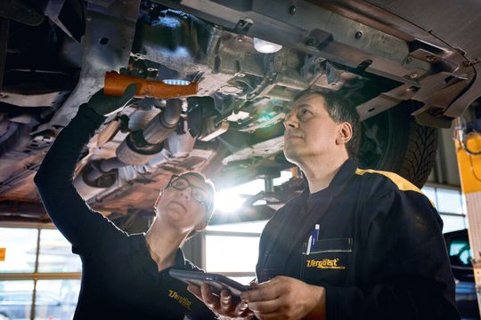 Mit „Ein Fall für unsere Experten: Der Meistercheck für Ihr Auto“ wirbt Vergölst für kostenlose Fahrzeuguntersuchungen.(Bild:  Vergölst)