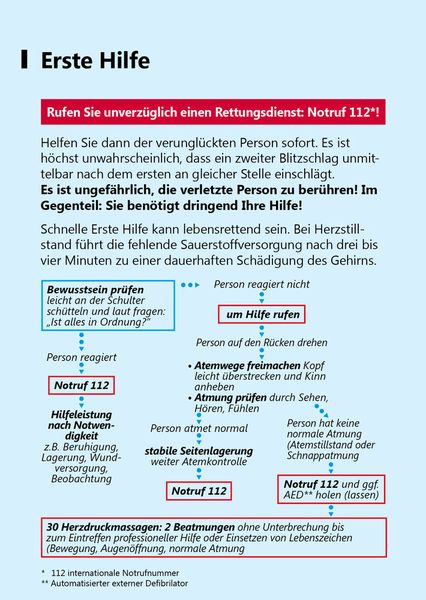 Erste Hilfe beim Blitzunfall (Bild: VDE e.V.)