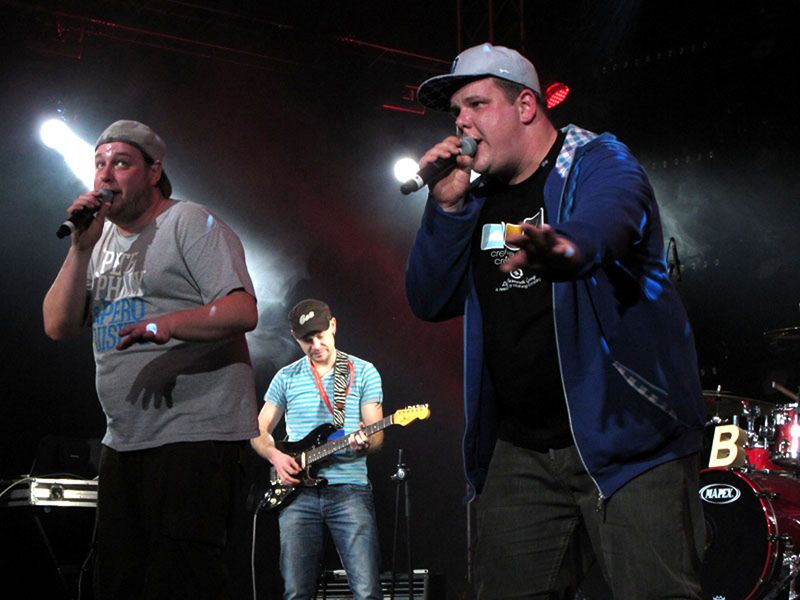 Hier spielten nicht nur Nachwuchsbands, wie die Kölner Funkrapper von 