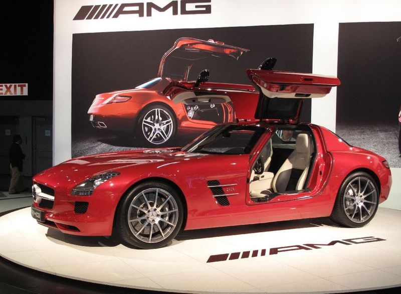 USA-Premiere in Los Angeles – der Mercedes SLS. (Archiv: Vogel Business Media)