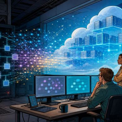 Atlassian lässt seine On-Prem-Wiki-Software Confluence Data Center auslaufen, wodurch für die betroffenen Unternehmen ein Wechsel notwendig wird. Für die allermeisten dürfte ein Umzug in die Cloud die beste Alternative darstellen. (Bild: KI-generiert)