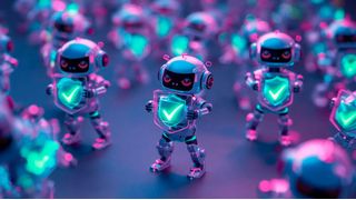 Die AI-SOC-Plattform von Torq hat unter anderem einen Agenten-Builder. Mit diesen KI-Agenten lassen sich Alarme verwalten, ohne zusätzliches Personal einstellen zu müssen.  (Bild: Canva / KI-generiert)