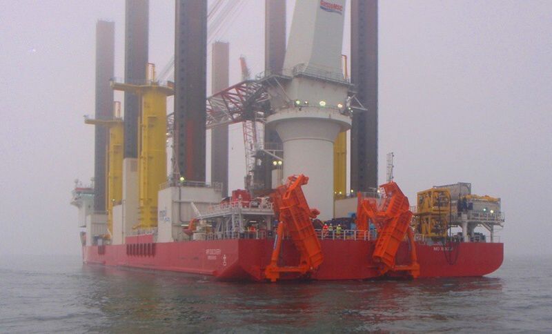 MPI Discovery trifft im Windpark Humber Gateway Wind Farm ein (Bild: National Instruments / Houlder)