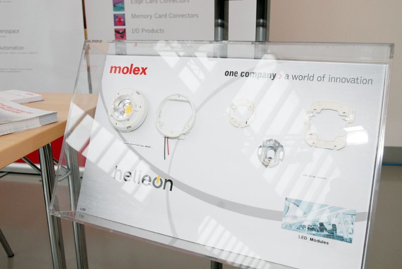 Molex Deutschland zeigt LED-Lichtmodule für Raumbeleuchtung... (Archiv: Vogel Business Media)
