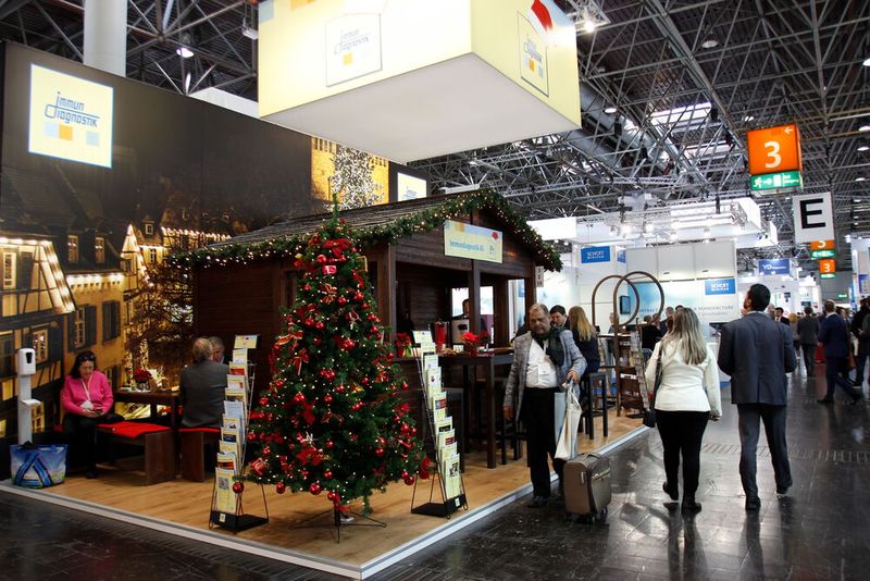 Immun Diagnostik verbreitet schon einmal Weihnachtsstimmung. (Bild: Devicemed/K. Breunig)