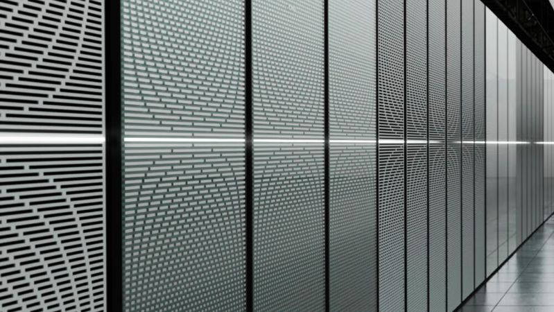 Das Rendering von Ioq zeigt, wie ein Hybridsystem auf der Basis von „Ionq Forte Enterprise“ aussehen könnte. (Bild:  Ionq)