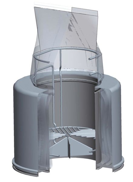 Toxische Stoffe kontaminationsfrei entleeren mit dem FlecoLiner, Gewinner des PROCESS Innovation-Awards 2012 in der Kategorie Verpackungs- und Abfülltechnik (Bild: Andocksysteme Untch)