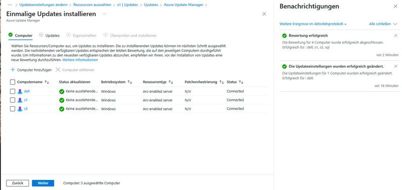 Azure Update Manager prüft, ob auf Servern Updates fehlen. (Bild: Joos - Microsoft)