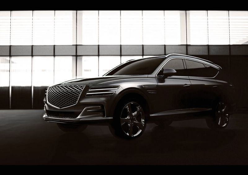 Für Vortrieb sorgen im Genesis GV80 unbestätigten Informationen zufolge ein 3,3-Liter-V6-Turbomotor sowie ein neuentwickelter V6-Diesel. (Genesis)