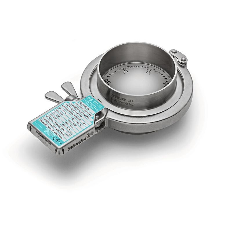 Die KUB clean kann anstelle der ohnehin vorhandenen Dichtungen innerhalb der bestehenden Tri-Clamp-Rohrverbindungen installiert werden.
