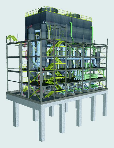 Visualisierung einer Lenzing-Anlage mit NavisWorks Bild: NavisWorks (Archiv: Vogel Business Media)