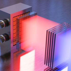 Visualisierung eines Diodenlaser-Moduls mit Strahlformung zum Pumpen von Plattenstapelverstärkern in Hochenergielasern. Solche Diodenlaser-Pumpmodule gelten als Schlüsselkomponente für Fusionskraftwerke der Zukunft.(Bild:  Fraunhofer ILT, Aachen)