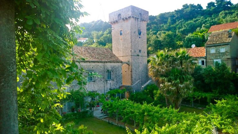 Auf der Insel Sipan wurde die ehemalige Sommerresidenz der Dubrovniker Adelsfamilie Skocibuha besucht. (Vogel IT-Medien)