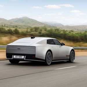 The rear of the Type 01 features distinctive spoiler edges. Its drag coefficient is 0.23.(Source:  JLR)