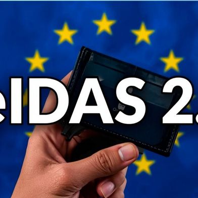 Die eIDAS 2.0-Verordnung schafft einen EU-weiten Rechtsrahmen für digitale Identitäten. Sie gilt seit dem 20. Mai 2024 und soll sichere und medienbruchfreie digitale Behördengänge und Geschäftsprozesse ermöglichen. (Bild: Canva / KI-generiert)