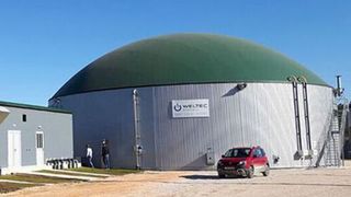 The new 500-kW biogas plant is expected to be completed as early as mid-November 2020. (Weltec Biopower)