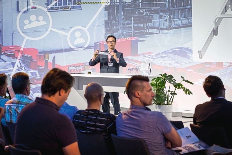 Impressionen der 4. Fachtagung „Mehr Effizienz im Presswerk“ am 15. Juni 2023 in Würzburg. (Bild: VCG/Stefan Bausewein)