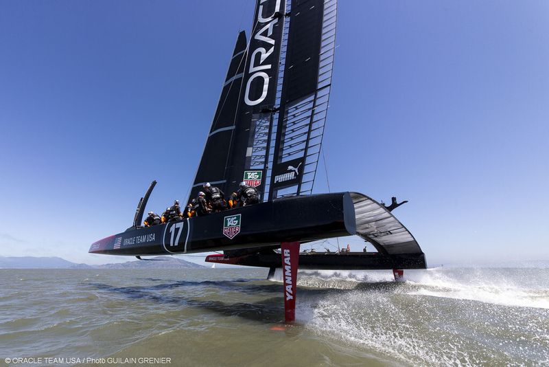 Auf diesem Bild sind die Hydrofoils sehr gut zu erkennen. (ACEA)
