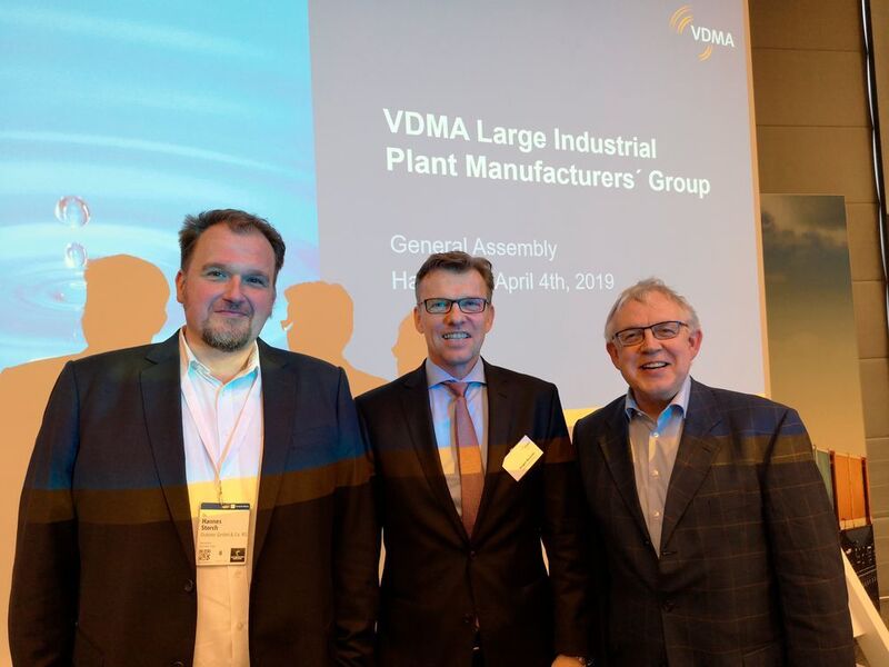 Zu seinen Stellvertretern von Jürgen Nowicki wurden Helmut Knauthe, Head of Technology, Innovation & Sustainability bei Thyssen Krupp Industrial Solutions sowie Dr. Hannes Storch, Mitglied der Geschäftsleitung Outotec, gewählt. (VDMA)