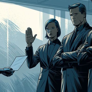 Sieben von zehn Finanzentscheidern würden eine KI-Empfehlung selbst bei 99 Prozent Trefferquote zurückweisen, wenn die Begründung fehlt. (Bild: Midjourney / KI-generiert)