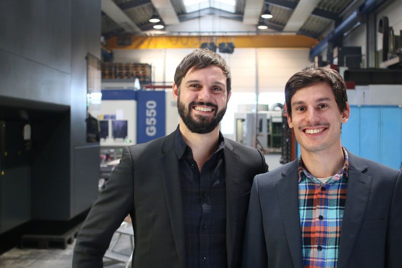 The successful duo: Florian Niethammer and Florian Schmitz. (Messe Stuttgart)