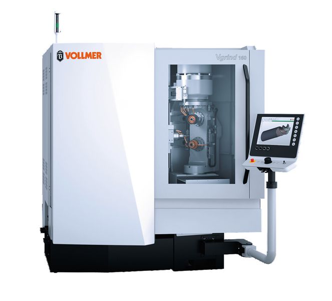 Mit der Werkzeugschleifmaschine Vgrind 160 von Vollmer gelingt erstmals die Mehrebenenbearbeitung. (Vollmer)