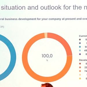 Aktuelle Situation in der elektrischen Automation und Ausblick auf die nächsten 6 Monate: Die meisten Unternehmen schätzen die Situation zwischen "zufrieden" und "schlecht" ein, erwarten aber zum Großteil auch keine Änderung. (Quelle: VDMA-Umfrage von Q3/2025)(Bild:  VDMA)