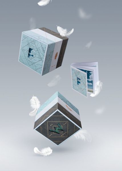 Kategorie „Gestaltung & Veredelung“: Die Seifenverpackung soll mehr als die Packgüter schützen, sie soll auch als Geschenkverpackung fungieren. In der Verpackung findet man zwei Seifenstücke und ein gefalztes Booklet mit der Story dahinter. Mittels Magneten und einer personalisierten Banderole wird das Packmittel in seiner Würfelform zusammengehalten und kann nebst Verpackung auch als Dekoobjekt verwendet werden. Die Juroren waren überzeugt von Haptik, Gestaltung und Gesamtkonzept, das Interesse zum Erkunden und Entdecken weckt. (Eberl Print GmbH)