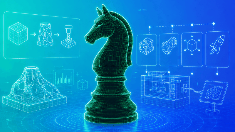 Der Springer eröffnet neue Wege, die anderen Figuren verwehrt bleiben. Deshalb steht er beim Messeauftritt von Bechtle Additive Manufacturing auf der AMB 2026 für additive Fertigung. Sie schafft neue Freiheitsgrade in Konstruktion und Produktion.(Bild:  Bechtle PLM)