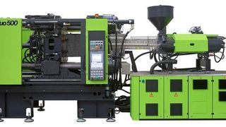 Auf der diesjährigen Fakuma präsentiert Engel die 5000-kN-Spritzgießmaschine der Baureihe Duo als „die schnellste Zwei-Platten-Maschine am Markt“. (Archiv: Vogel Business Media)