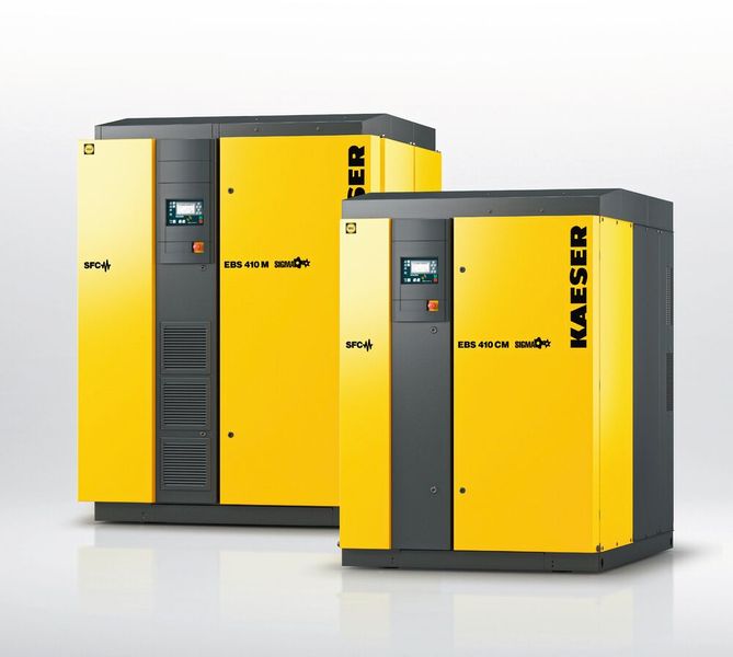 Hohe Effizienz und geringer Platzbedarf – damit glänzen die Schraubengebläse der EBS-Serie.  (Bild: Kaeser)