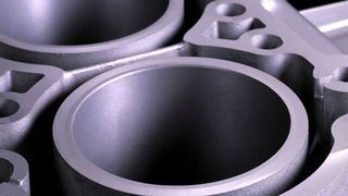 Motorblock mit integrierten MMC-Preforms für die Zylinderlaufflächen  (Bild: CeramTec)
