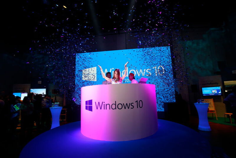Feier zum Windows-10-Release in Singapur. (Bild: Microsoft)