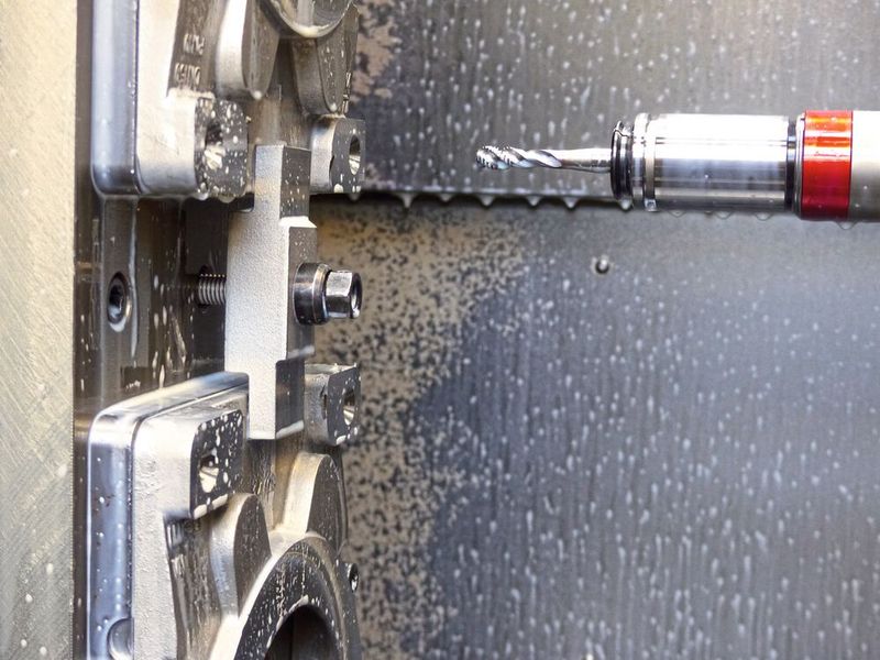 Die Schnittgeschwindigkeiten will man demnächst optimieren, denn man hat festgestellt, dass bei den Gewindebohrern noch viel Luft nach oben ist. (Bild: Vischer & Bolli)