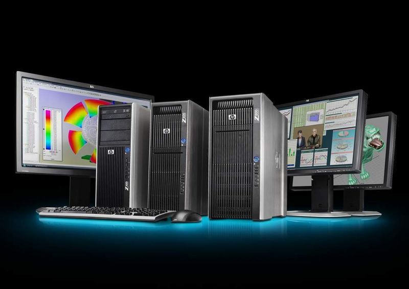 2  Überarbeitetes Workstation-Portfolio:  Mit den Modellen Z400, Z600 und Z800 (von links) stellt HP die ersten Modelle seiner neuen Workstation-Serie vor. (Archiv: Vogel Business Media)