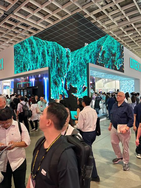 Digital Signage findet auch auf der Computex wertvollen Einsatz. (Bild: Vogel IT-Medien)