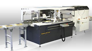 Die Folien-Verpackungsmaschine Multiplex MP mobil von Beck Packautomaten eignet sich für die Verarbeitung von Produkten mit unterschiedlicher Länge und unregelmäßigen Packgutabständen. Bild: Beck Packautomaten (Archiv: Vogel Business Media)