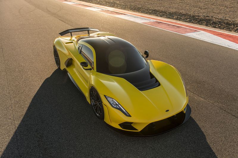Dank diverser Leichtbaumaßnahmen soll der Venom F5 nur etwas über 1,3 Tonnen wiegen. (Hennessey)