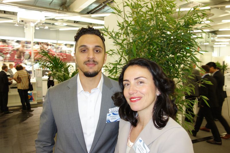 Sumru Gerken, Ingram Micro, mit Alexander Scholz, EVGA (Bild: IT-BUSINESS)