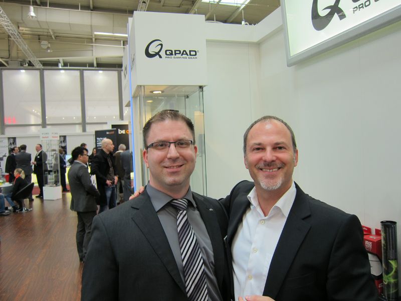 (v. l.) Kosta Skerletopolous, api, mit Fulvio Innocente, QPAD (Bild: IT-BUSINESS)