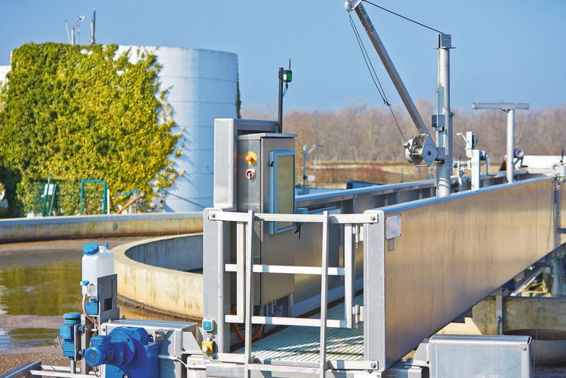 Die Räumerbrücken werden per Funk in den Netzwerkring eingebunden. (Phoenix Contact)