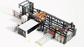 Bystronic präsentiert auf der Euroblech keine isolierten Technologien, sondern vernetzte Produktionslösungen: «ByCut 3015» mit «ByTrans Modular», «BySort» und «ByTower Cross». (Bild: Bystronic)