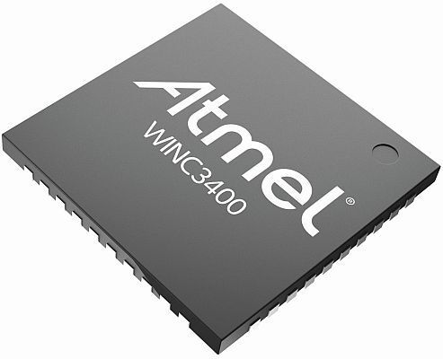 Atmels WINC3400: IoT-Netzwerk-Controller-SoC nach IEEE 802.11 b/g/n und BLE4.0 mit hoher Empfindlichkeit und Reichweite durch PHY-Signalverarbeitung. (Bild: Atmel)