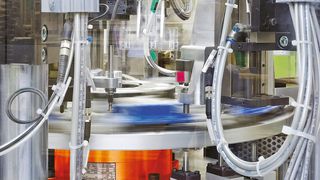 Der kompakte High-Speed-Rundtisch Fibrodyn DM eröffnet neue Spielräume bei der Konstruktion von Montageanlagen. (Fibro)