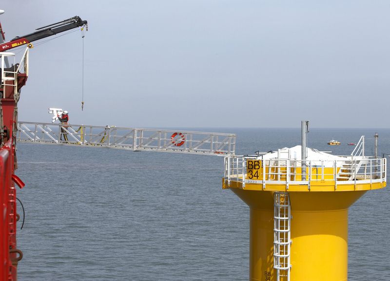 Auch im Offshore-Windpark Burbo hat sich die Windturbine SWT-3.6 bewährt. (Bild: Siemens)