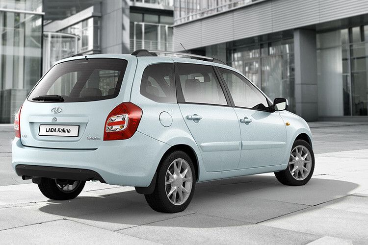 Der Kalina ist als Kombi vier Meter lang und schluckt 670 Liter Gepäck. (Foto: Lada Deutschland)
