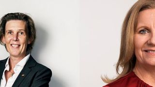 Sandvik Coromant und Microsoft verbinden ihre Stärken, damit die Zukunft der Fertigung gesichert wird, wie es heißt. Von links: Nadine Crauwels, Präsidentin von Sandvik Coromant, und Hélène Barnekow, CEO von Microsoft Schweden. Durch die Verknüpfung des Zerspanungs-Know-hows von Sandvik Coromant mit der Expertise von Microsoft sollen Glieder der Produktionskette vernetzt werden, und so die nächste Generation der Fertigung entstehen.  (Bild: Sandvik / Microsoft)